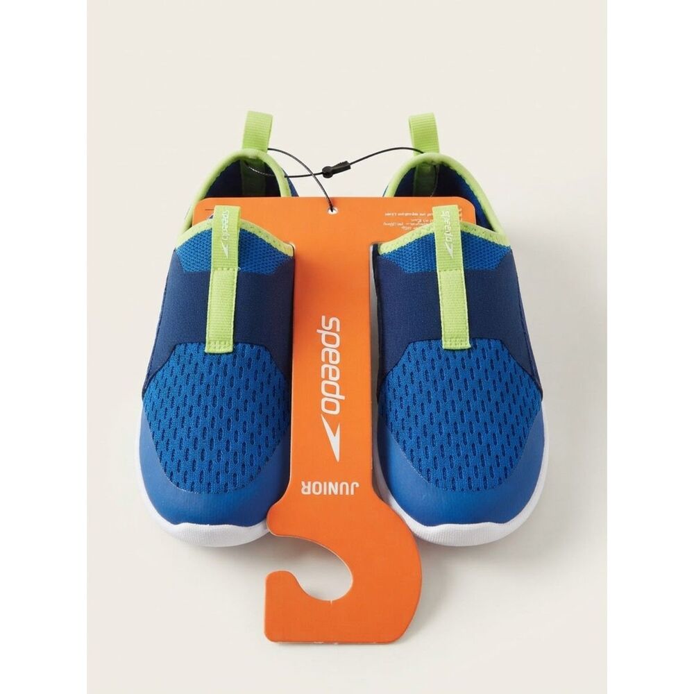 Boys Speedo Blue & Green Aqua Socks Size M (2-3) NWT